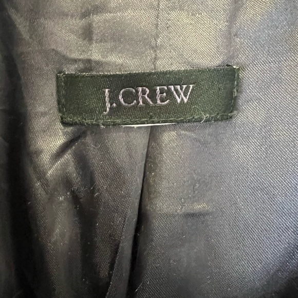 J Crew Coat Women  Black Wool Top Overcoat Mid Length Classic Capsule - Picture 2 of 9